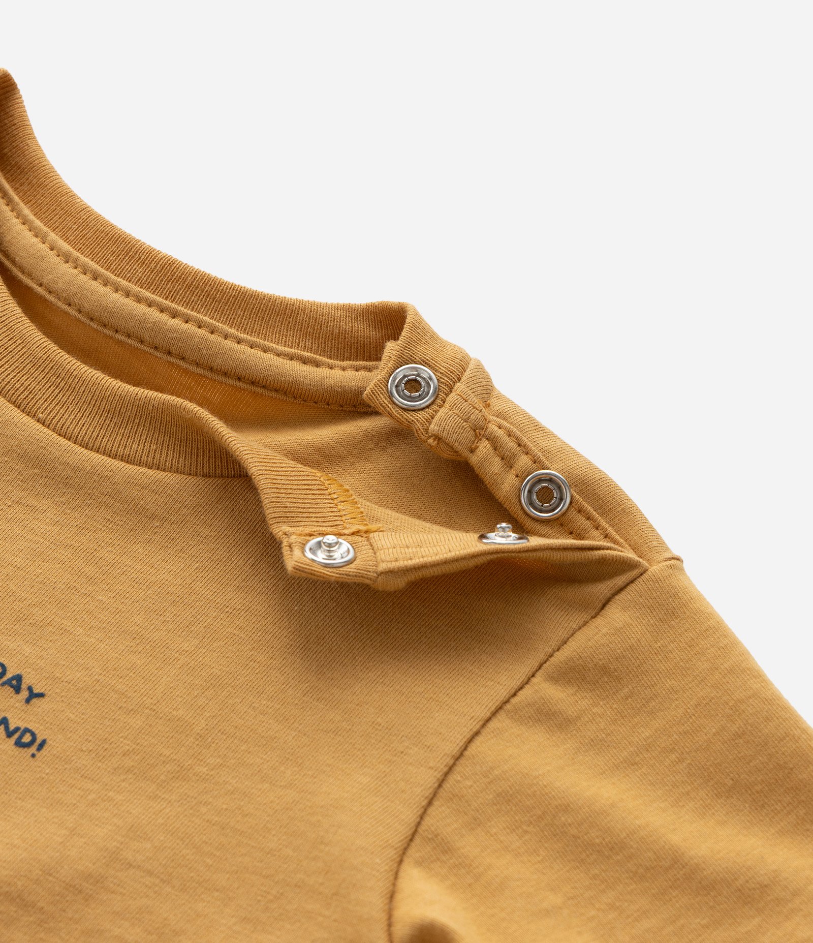 Conjunto Infantil com Estampa Cachorros no Escorregador - Tam 0 a 18 meses Amarelo 9