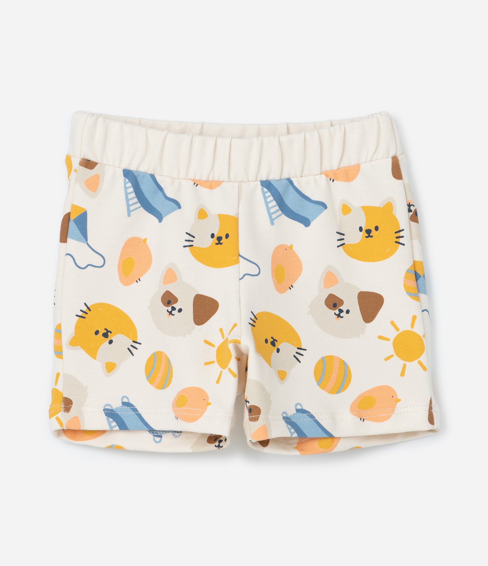 Conjunto Infantil com Estampa Cachorros no Escorregador - Tam 0 a 18 meses Amarelo 5