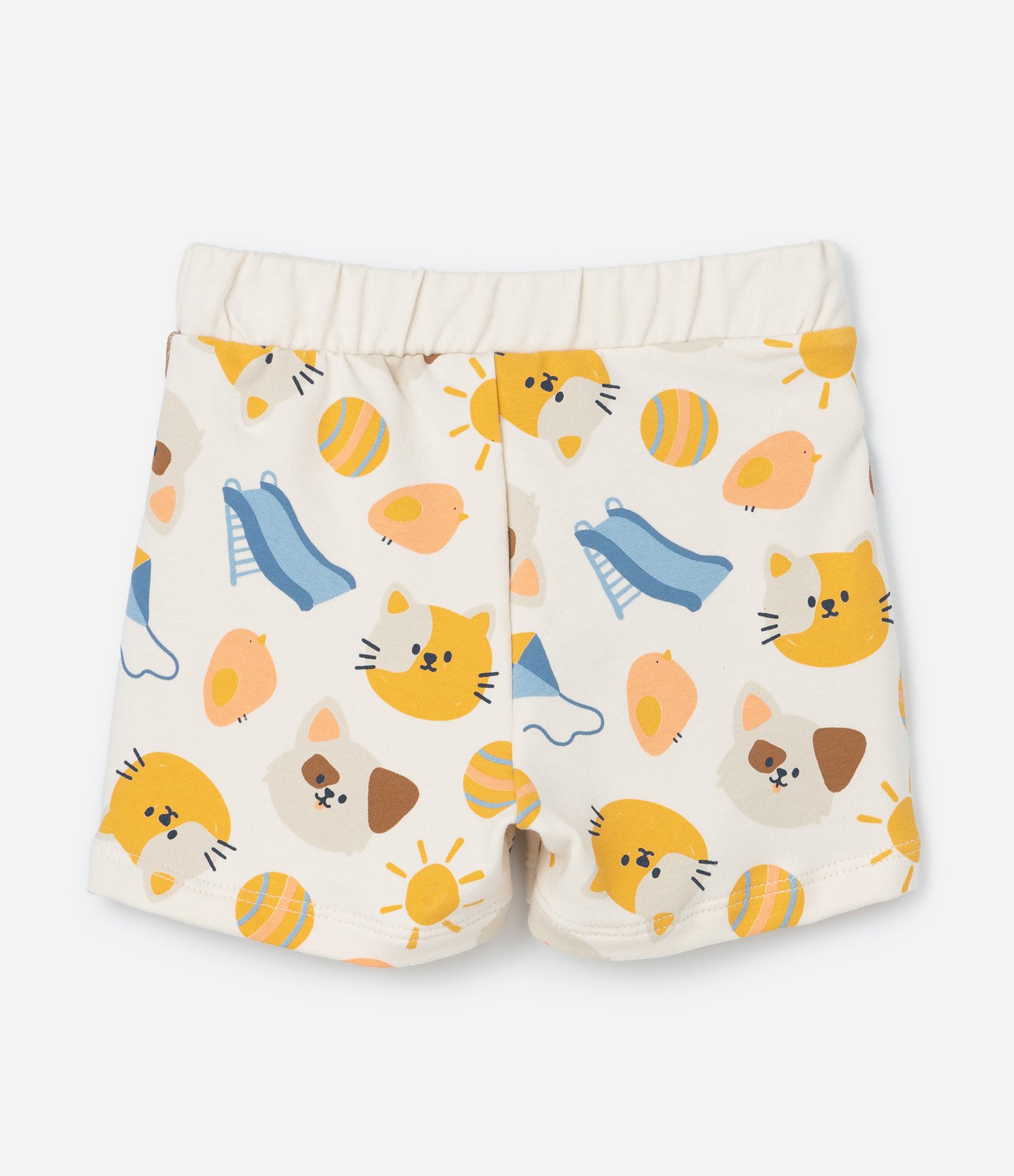 Conjunto Infantil com Estampa Cachorros no Escorregador - Tam 0 a 18 meses Amarelo 6