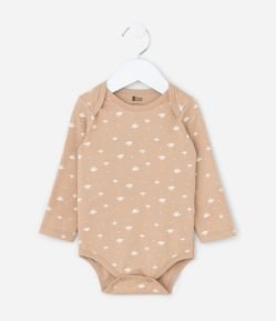 Body Infantil com Estampa Floral - Tam RN a 18 meses