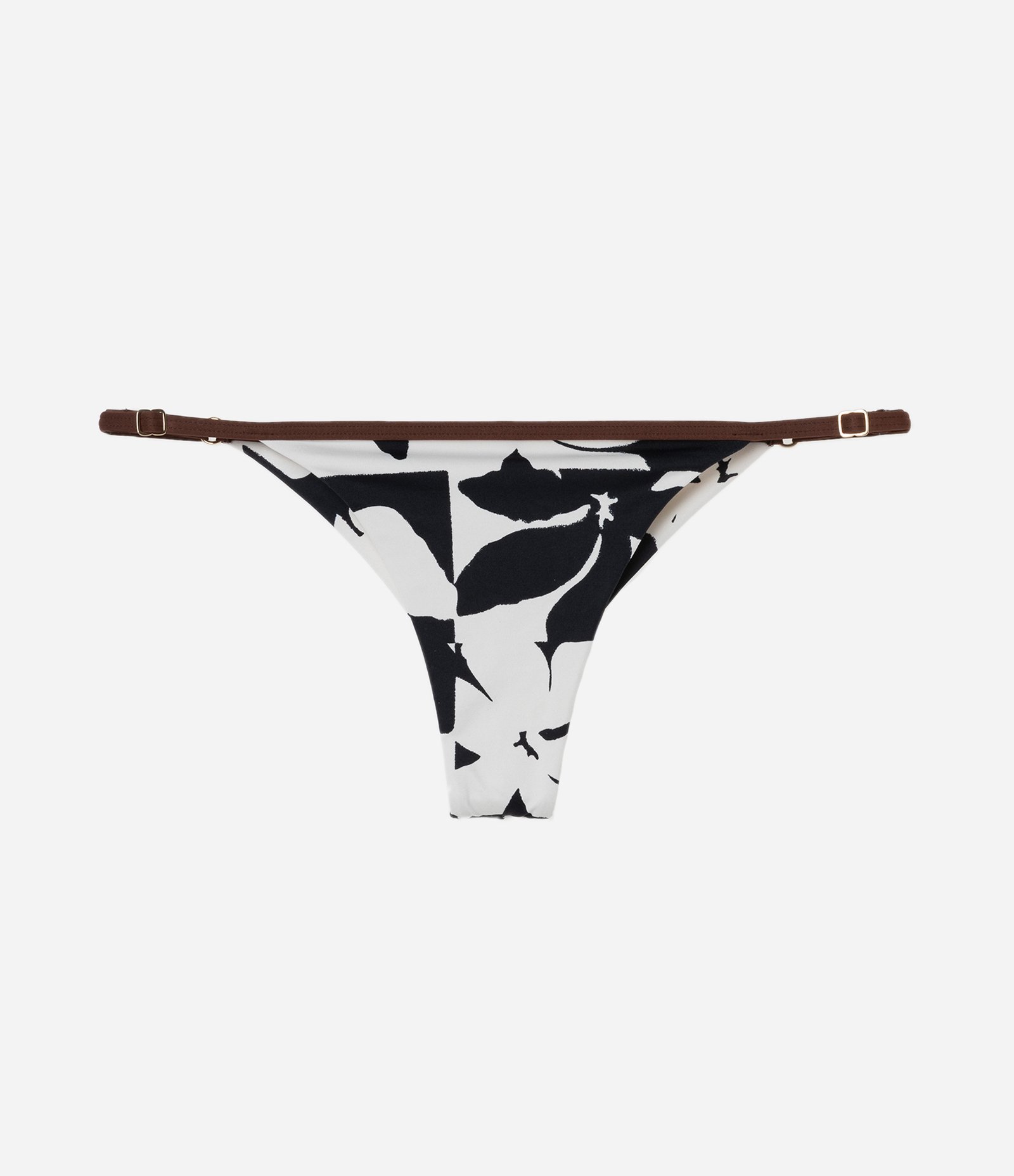 Biquíni Calcinha String com Estampa Floral e Efeito Empina Bumbum Preto 5