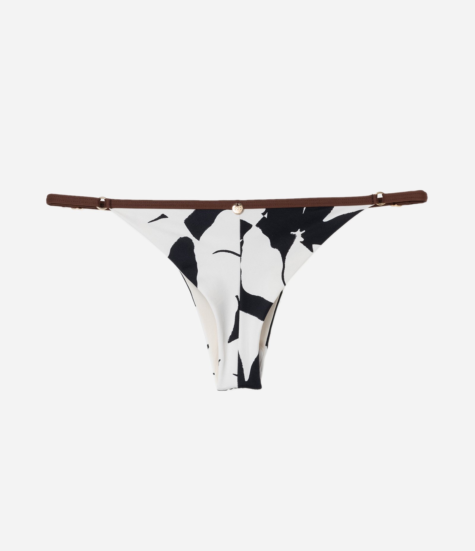 Biquíni Calcinha String com Estampa Floral e Efeito Empina Bumbum Preto 6