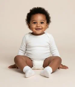 Body Infantil em Ribana Básico - Tam RN a 18 meses