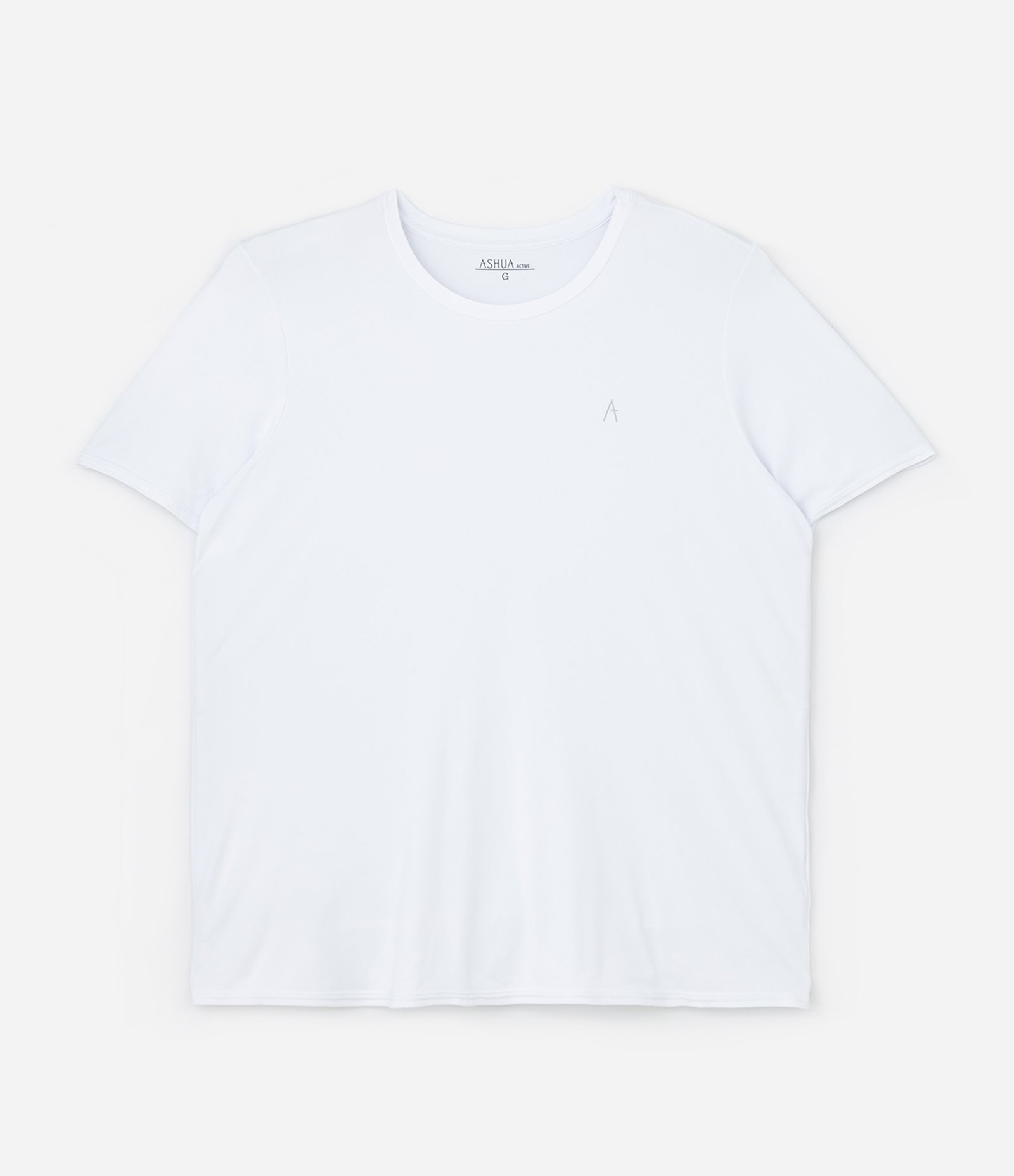 Camiseta Esportiva com Tecnologia Dry Curve & Plus Size Branco 3