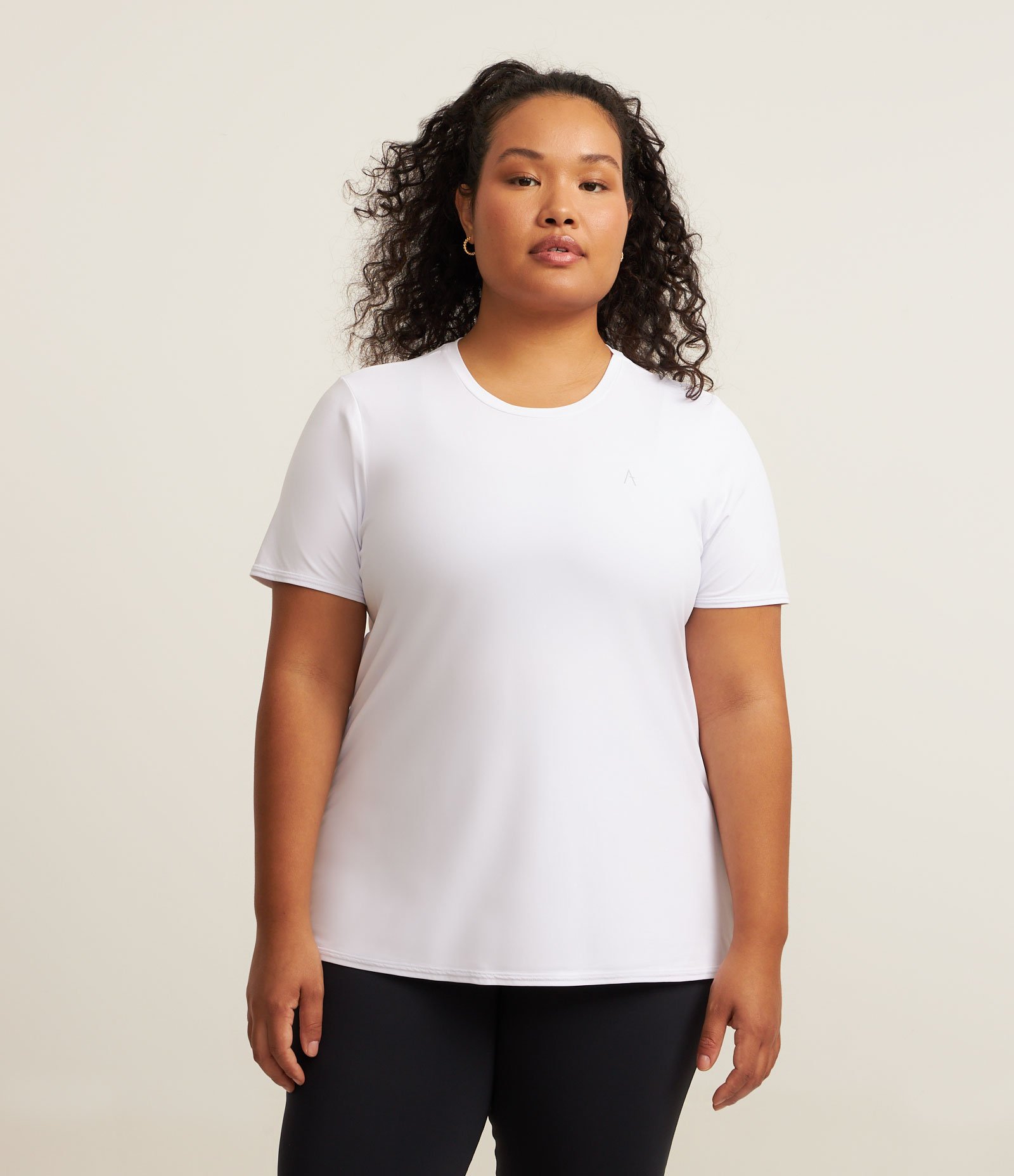 Camiseta Esportiva com Tecnologia Dry Curve & Plus Size Branco 1