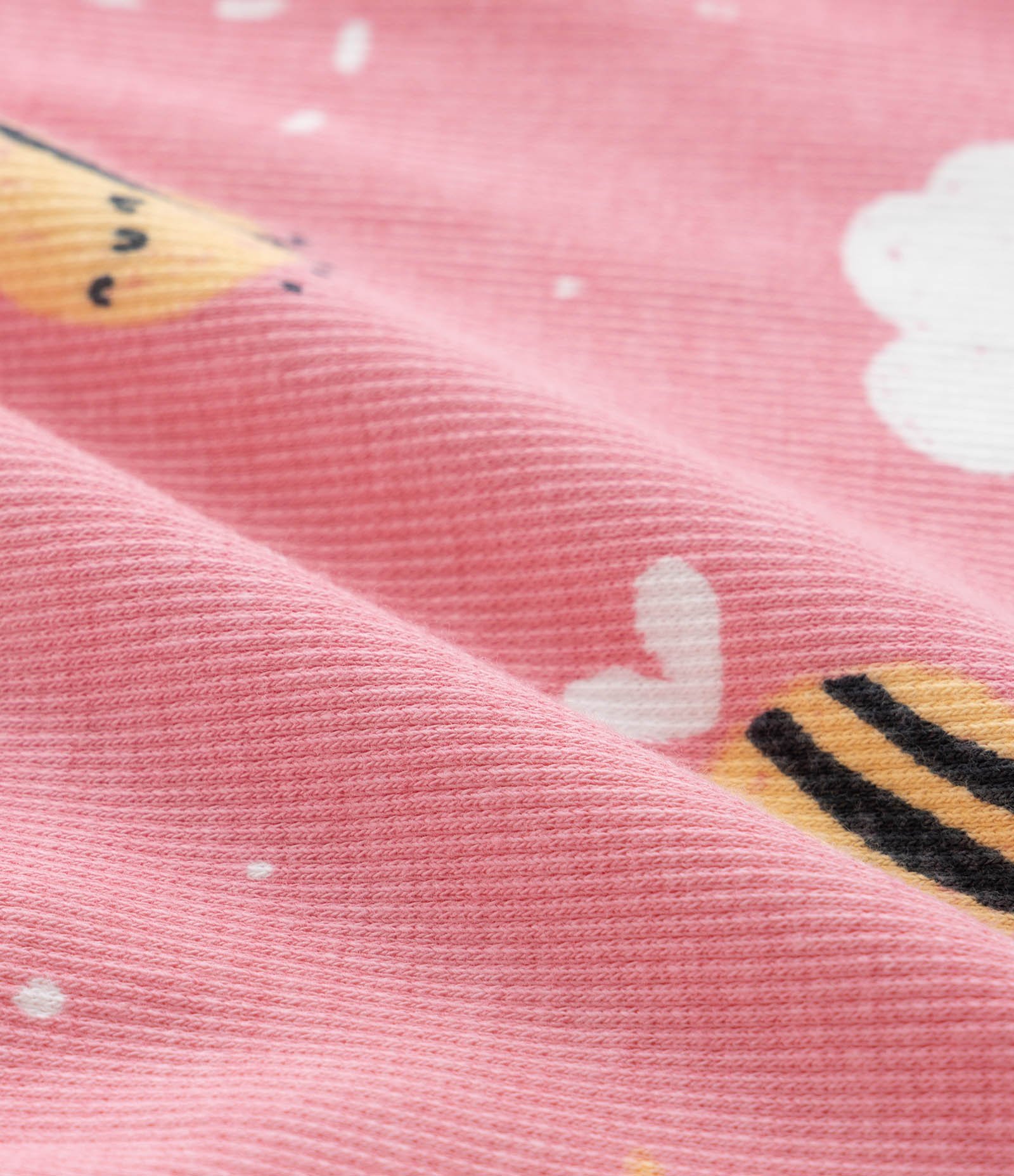 Body Infantil em Ribana com Estampa Abelha - Tam RN a 18 meses Rosa 4