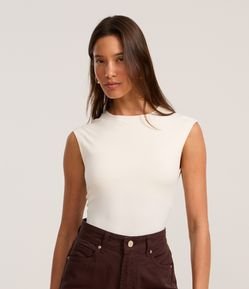 Body em Poliamida com Cava Deslocada