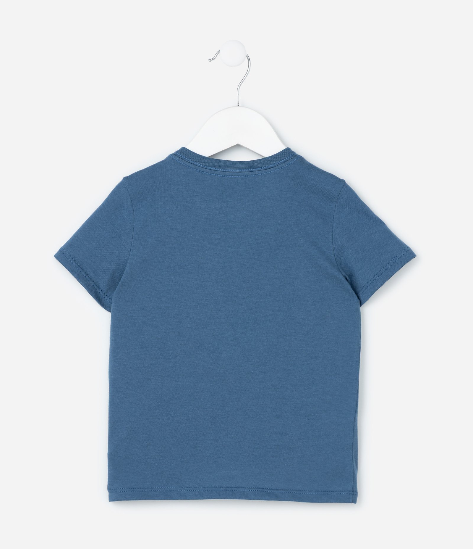Camiseta Infantil com Estampa Monstrinhos no Táxi - Tam 1 a 6 Anos Azul 2