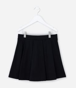 Short Saia Infantil com Pregas - Tam 5 a 14 Anos