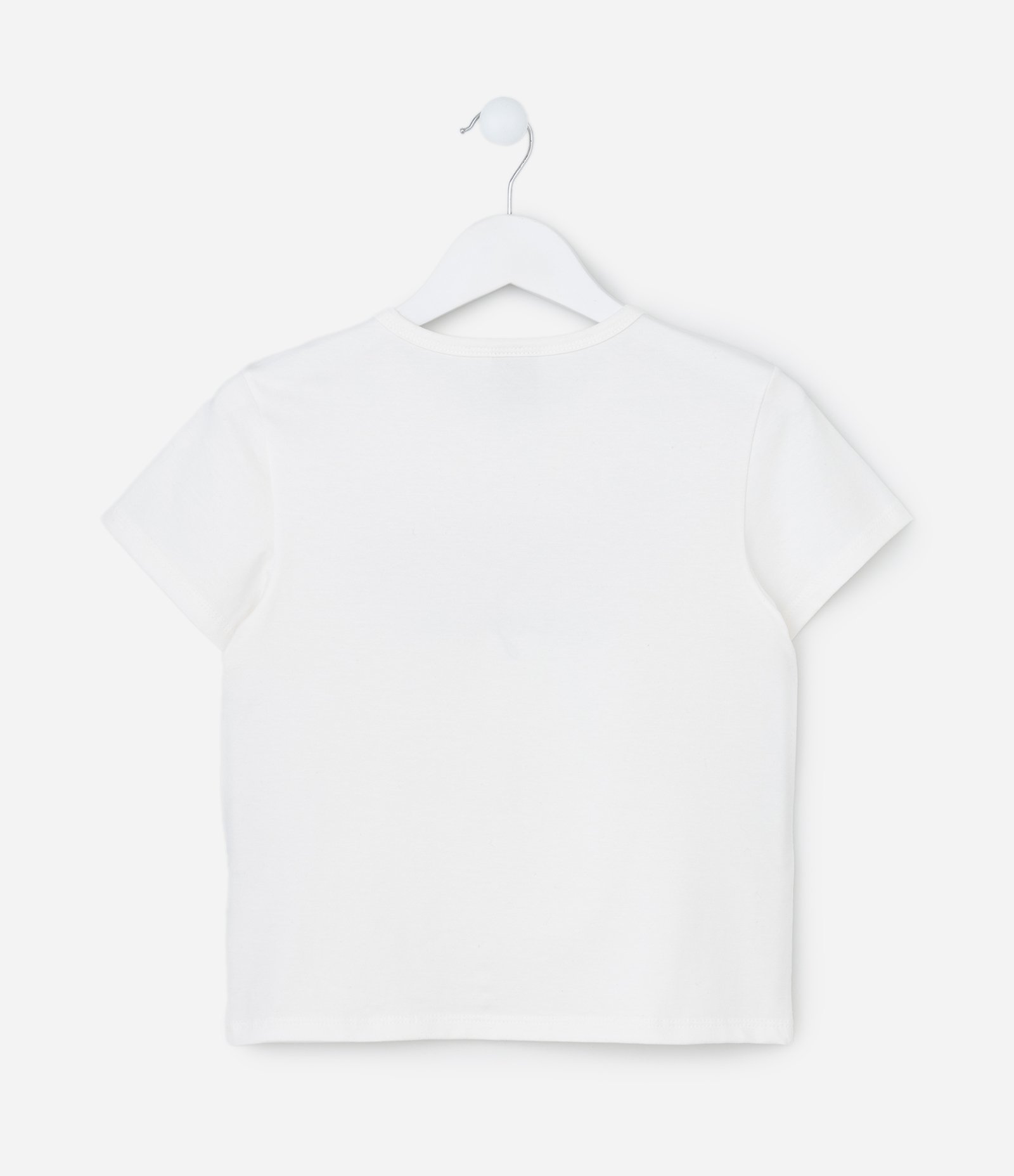 Camiseta Infantil com Lettering Freedom - Tam 5 a 14 Anos Branco 2