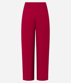 Calça Pantalona Alfaiatada com Frisos Frontais e Bolsos