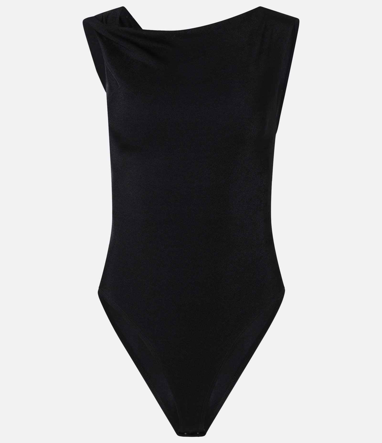 Body com Decote Canoa e Alça Larga Preto 3