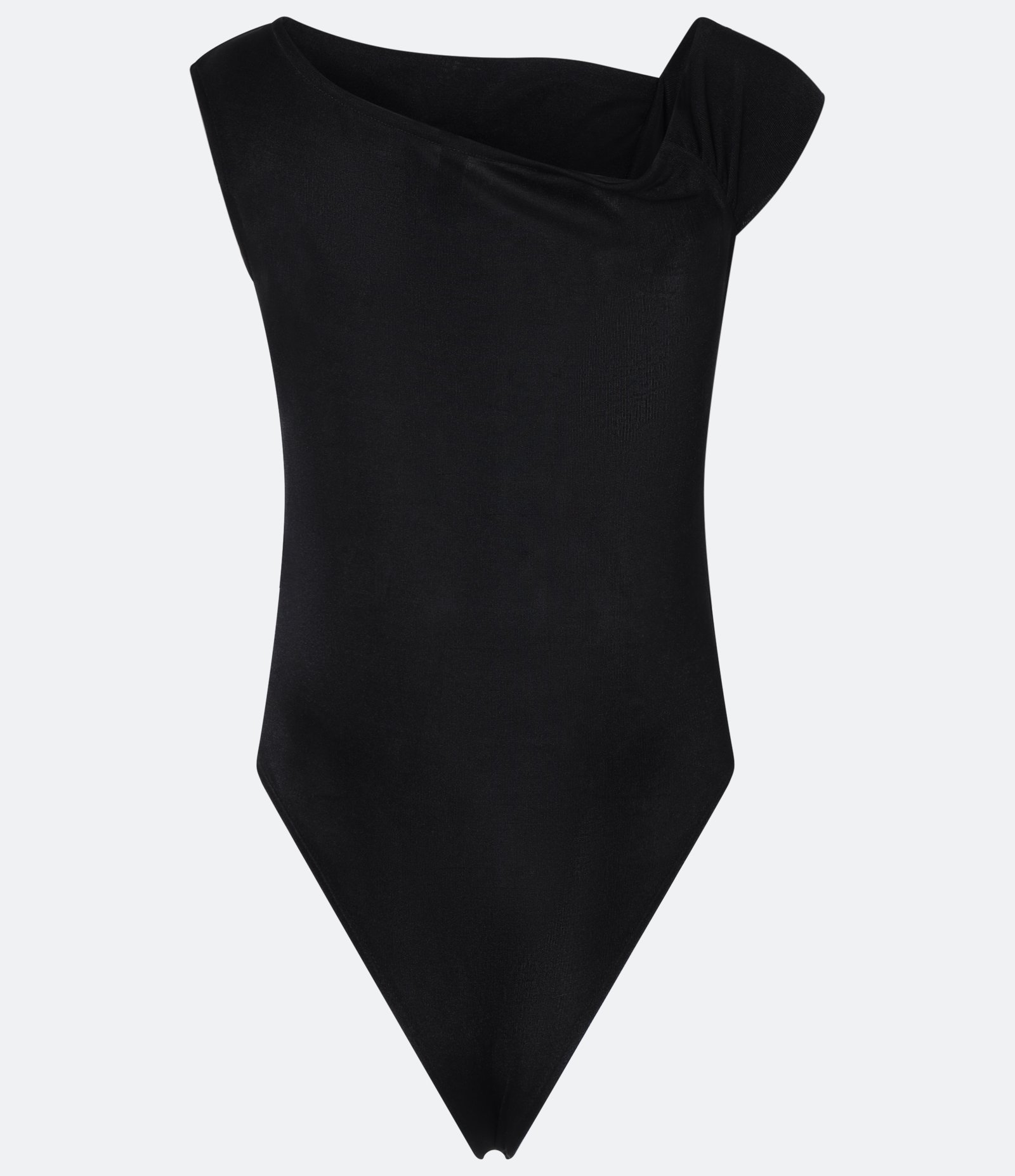 Body com Decote Canoa e Alça Larga Preto 5