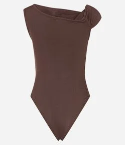 Body com Decote Canoa e Alça Larga