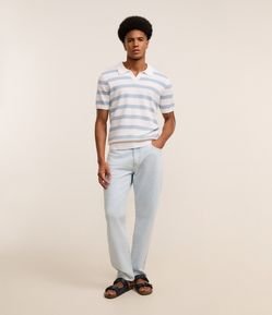 Calça Slim em Jeans com Elastano e Lavagem