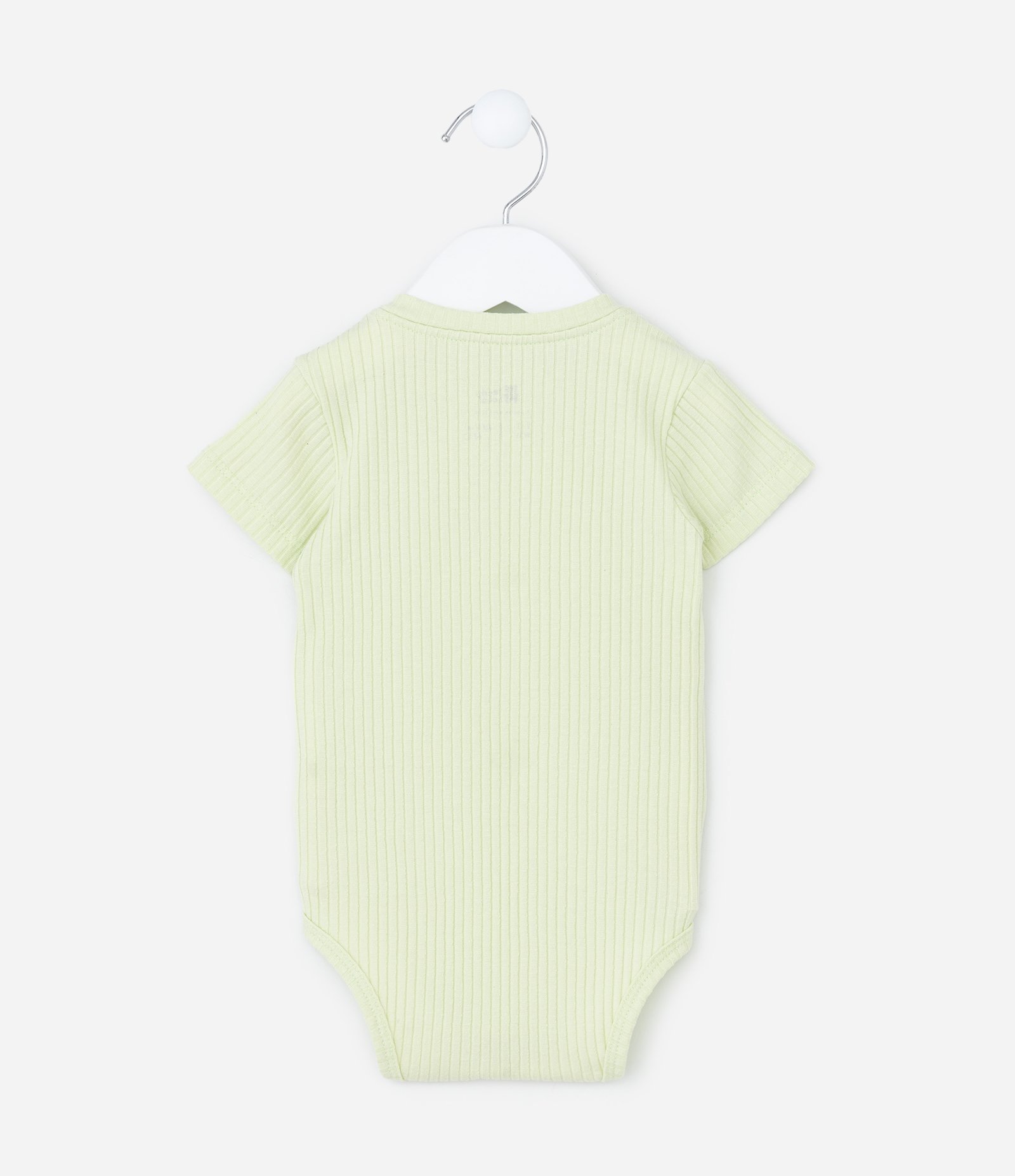 Body Infantil Canelado com Estampa Dinossauro - Tam 0 a 18 meses Verde 3