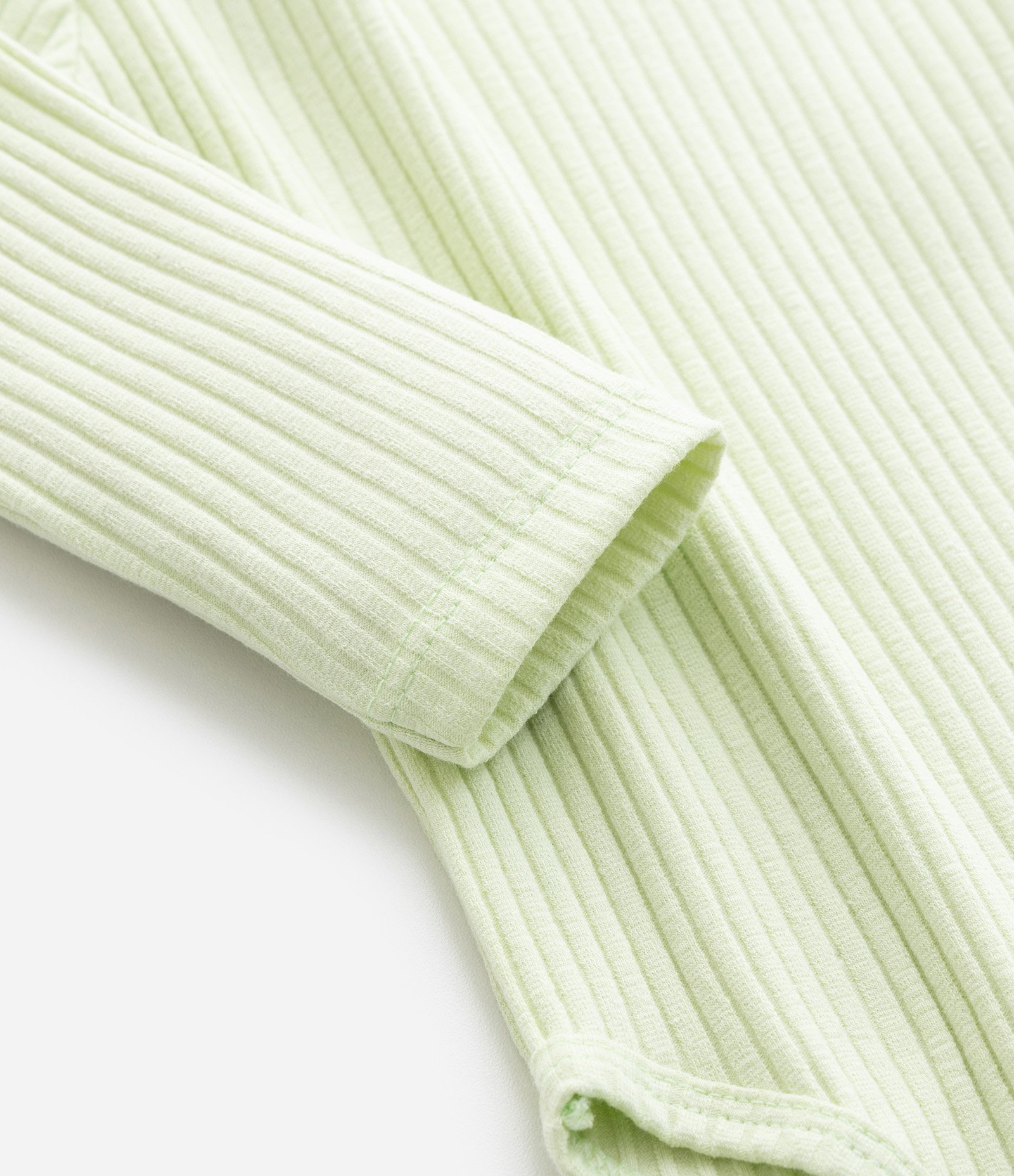 Body Infantil Canelado com Bordado Dinossauro - Tam 0 a 18 meses Verde 5