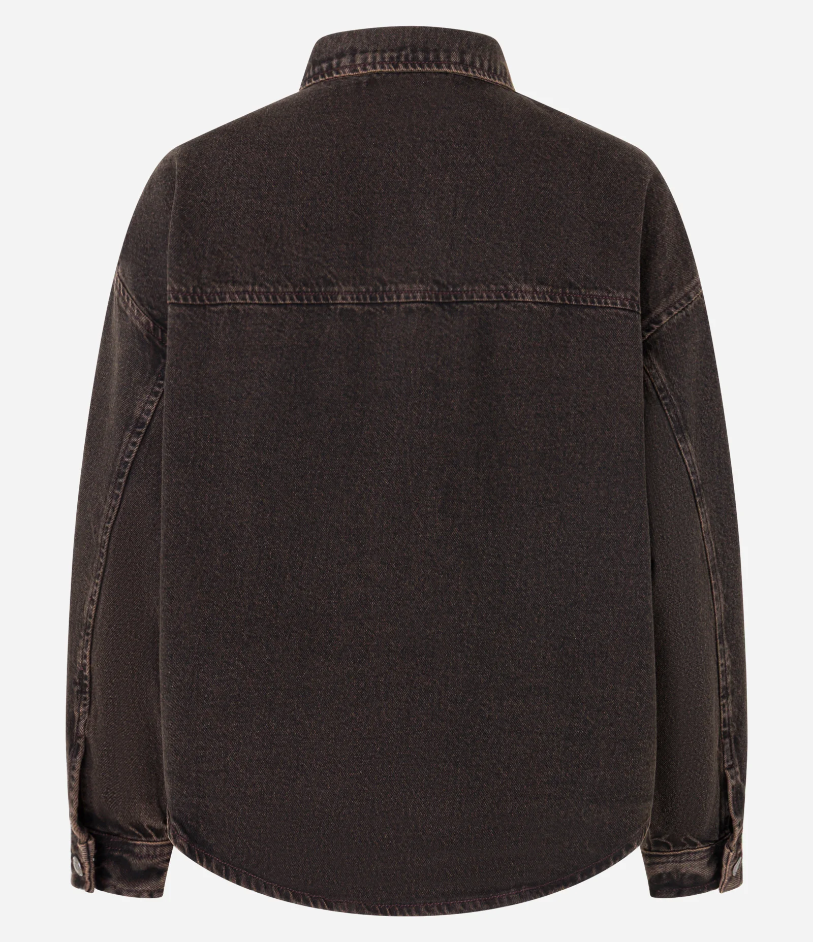 Jaqueta Western Trucker em Jeans com Efeito Sobretinto Marrom 6