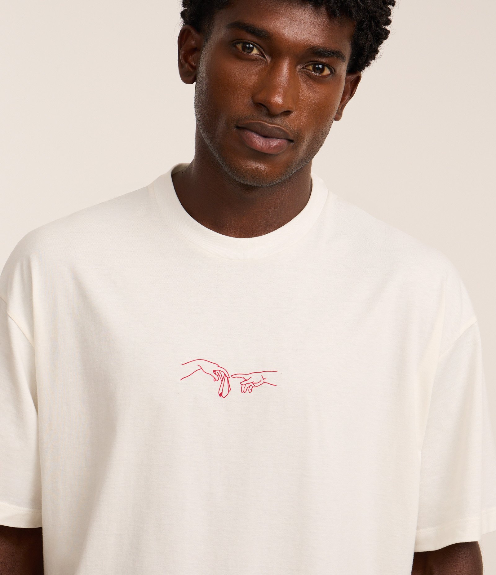 Camiseta Boxy em Algodão com Estampa Lettering Off White 4