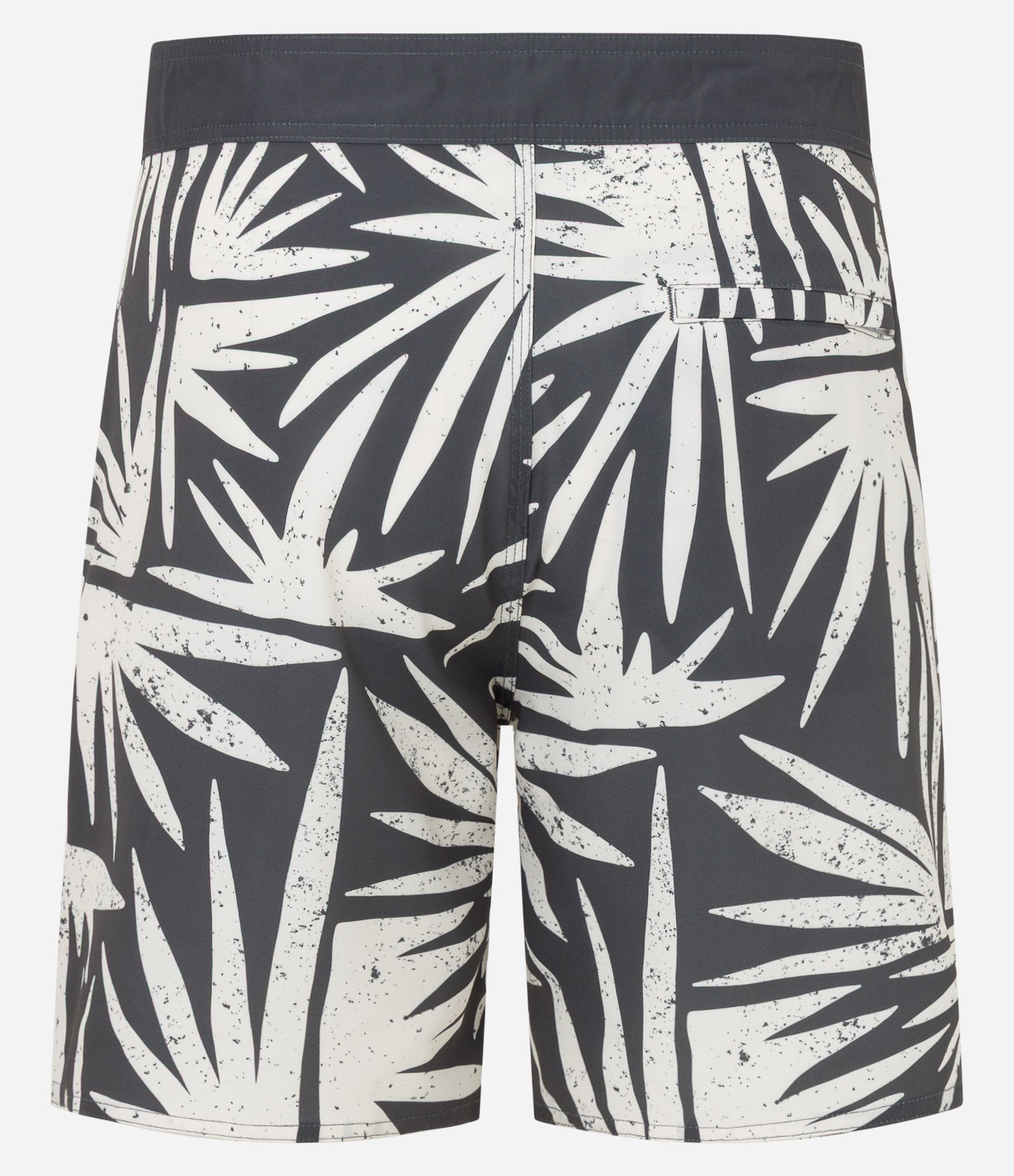 Bermuda em Microfibra com Estampa Floral Abstrato Off white/ Verde 6