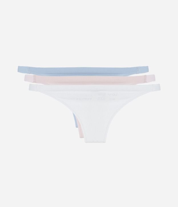 Kit 03 Calcinhas String Fio Seamless Texturizadas