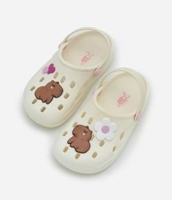 Sandália Babuche Infantil com Patch de Capivara - Tam 24 a 35