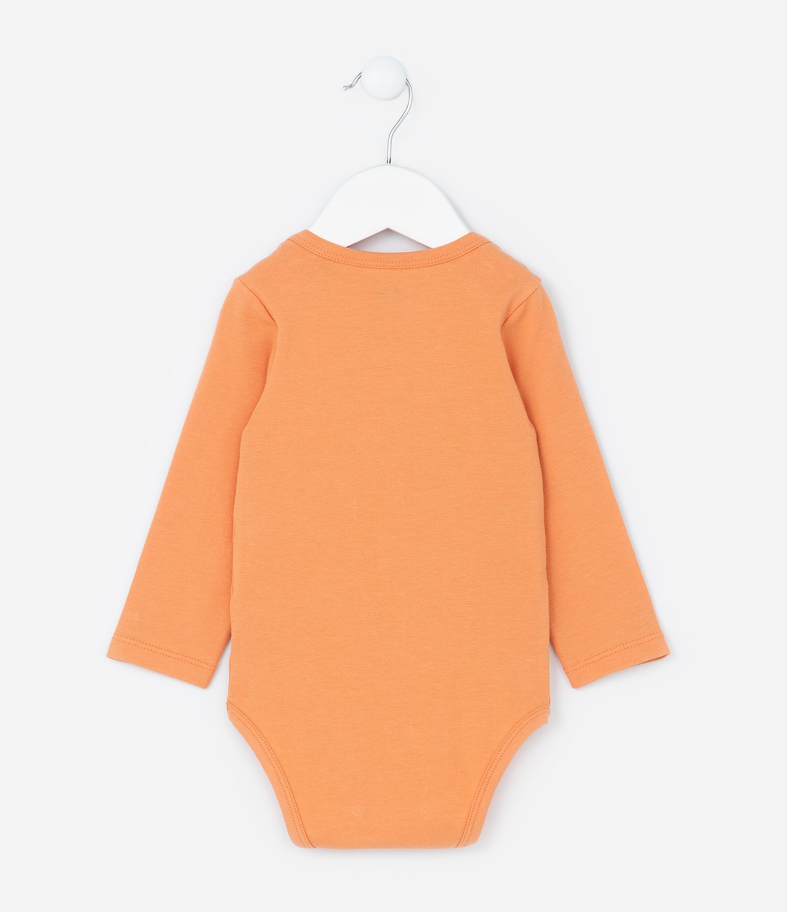 Body Infantil com Estampa Carro de Trilha - Tam 0 a 18 meses Laranja 3