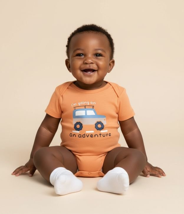 Cor: Laranja | Tamanho: 0-3M