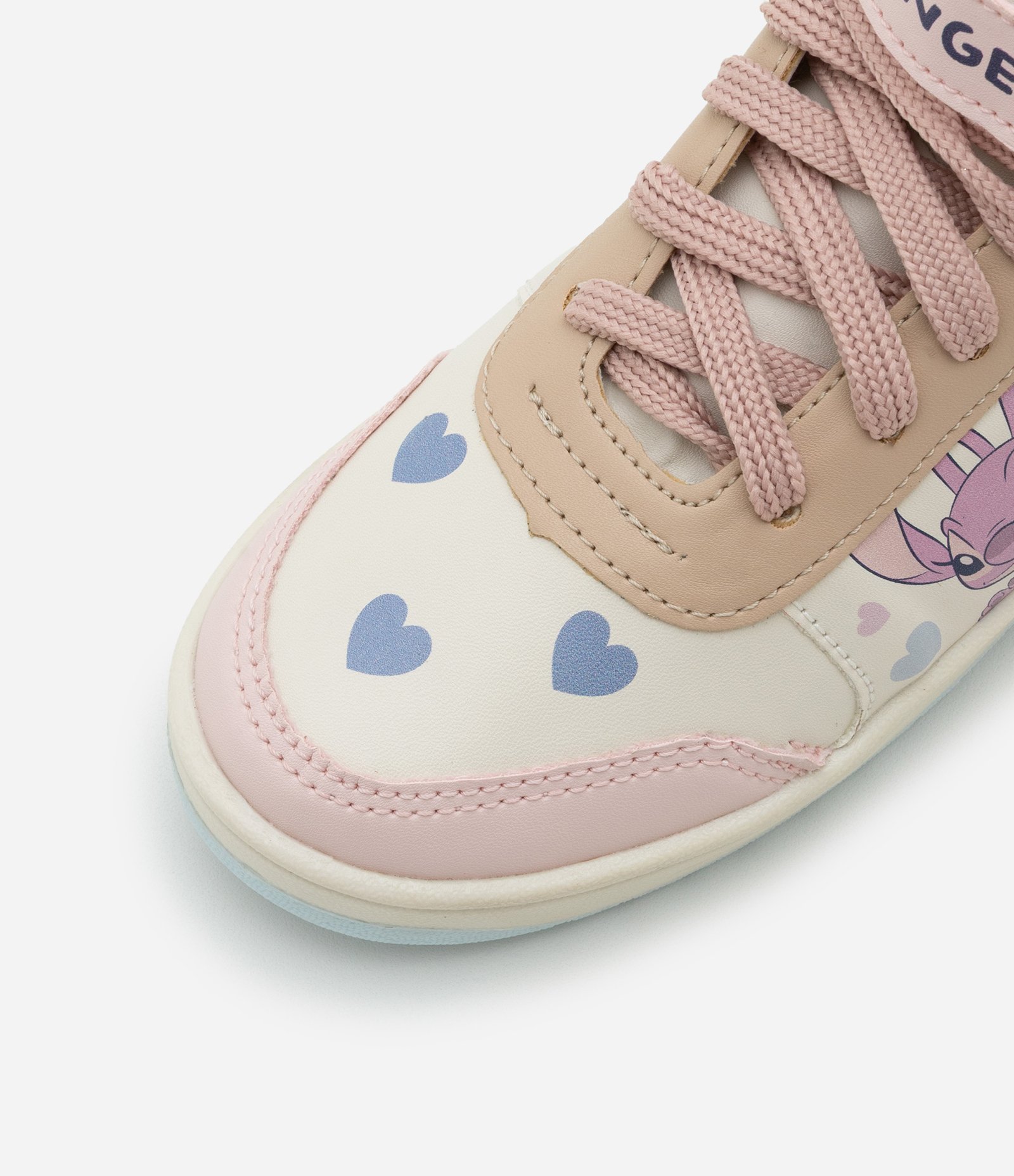 Tênis Abotinado Infantil com Estampa Stitch e Angel - Tam 28 o 34 Rosa 4