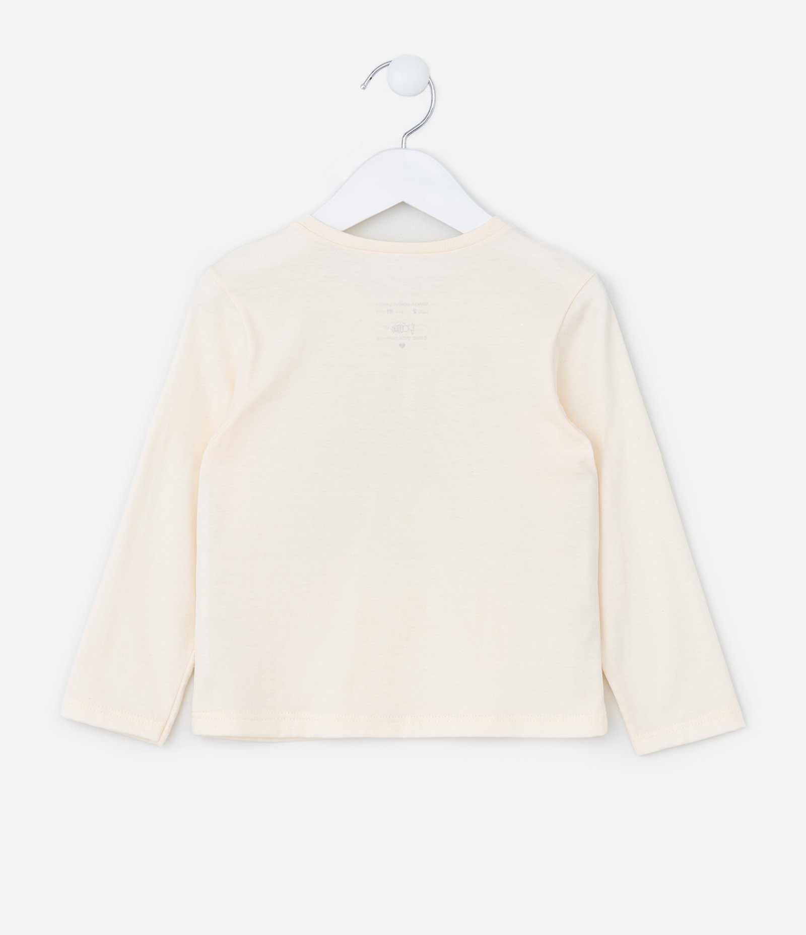 Blusa Infantil com Estampa de Laço - Tam 1 a 6 Anos Off White 2