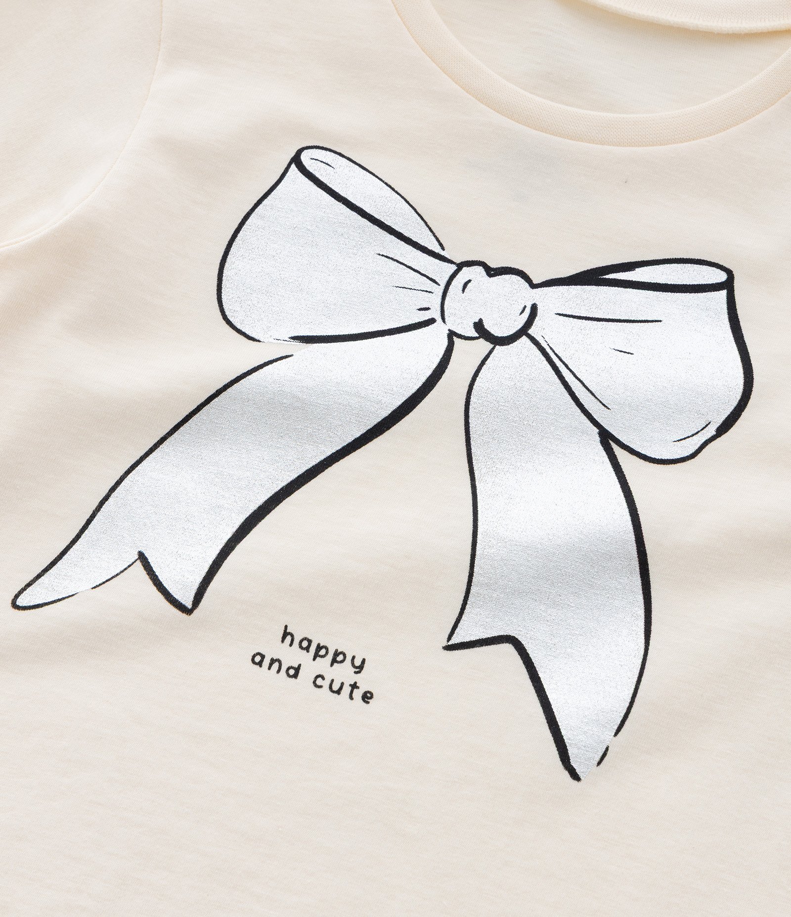Blusa Infantil com Estampa de Laço - Tam 1 a 6 Anos Off White 4