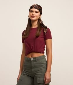 Camiseta Regular Básica em Algodão