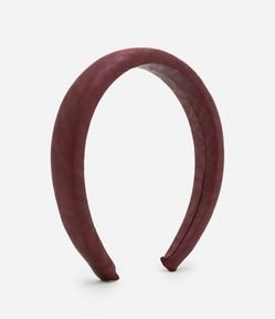 Tiara Puffer em Tecido com Efeito Desgastado