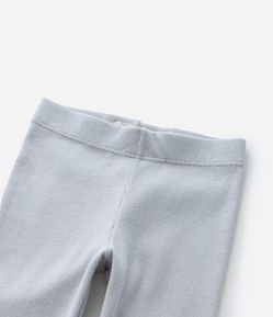 Calça Legging Infantil Canelada com Costura Frufru - Tam 1 a 6 anos