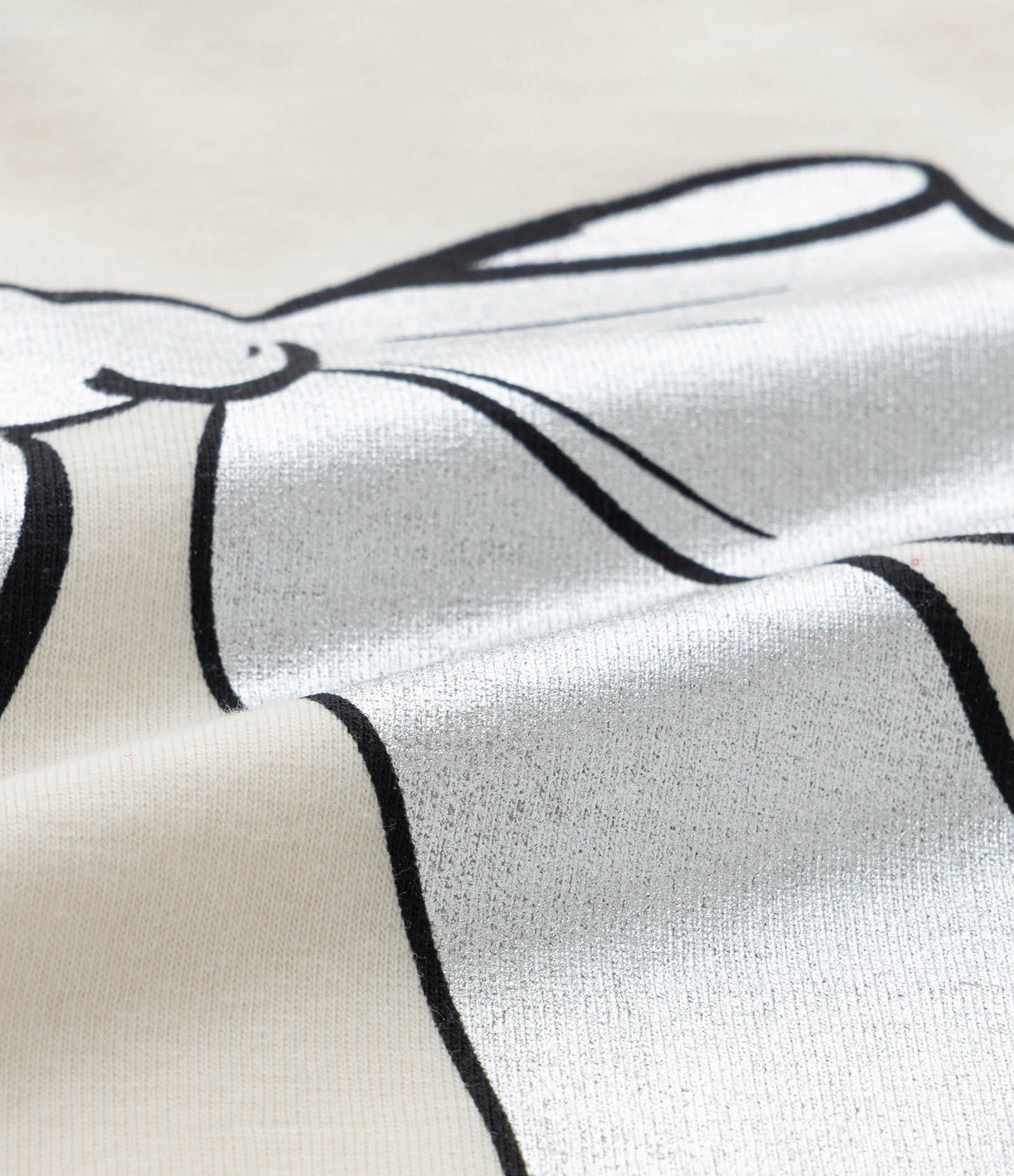 Blusa Infantil com Estampa Laço - Tam 1 a 6 Anos Off White 3