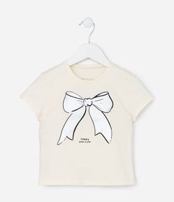 Blusa Infantil com Estampa Laço - Tam 1 a 6 Anos