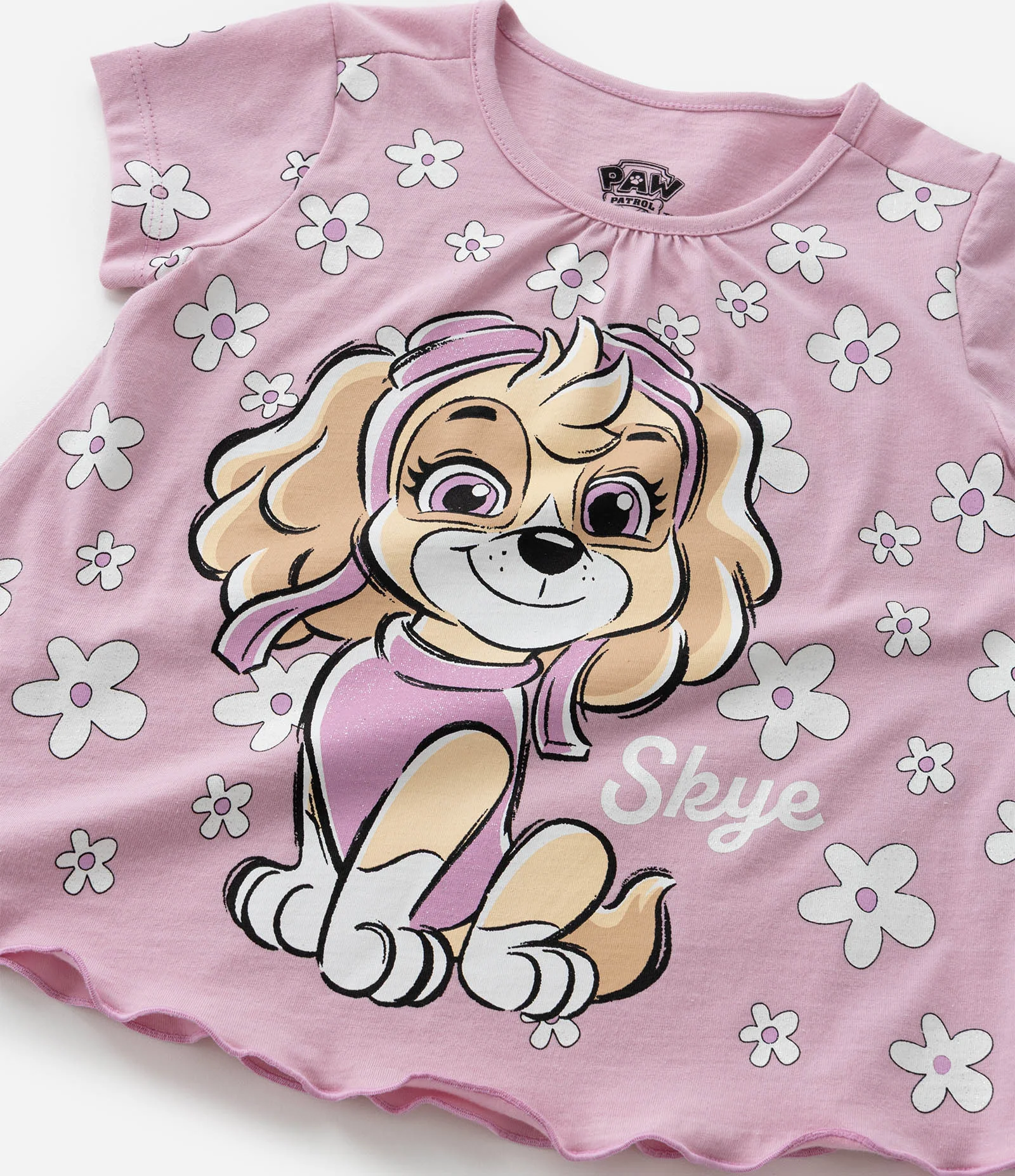 Conjunto Infantil com Estampa da Skye - Tam 1 a 6 Anos Rosa 9