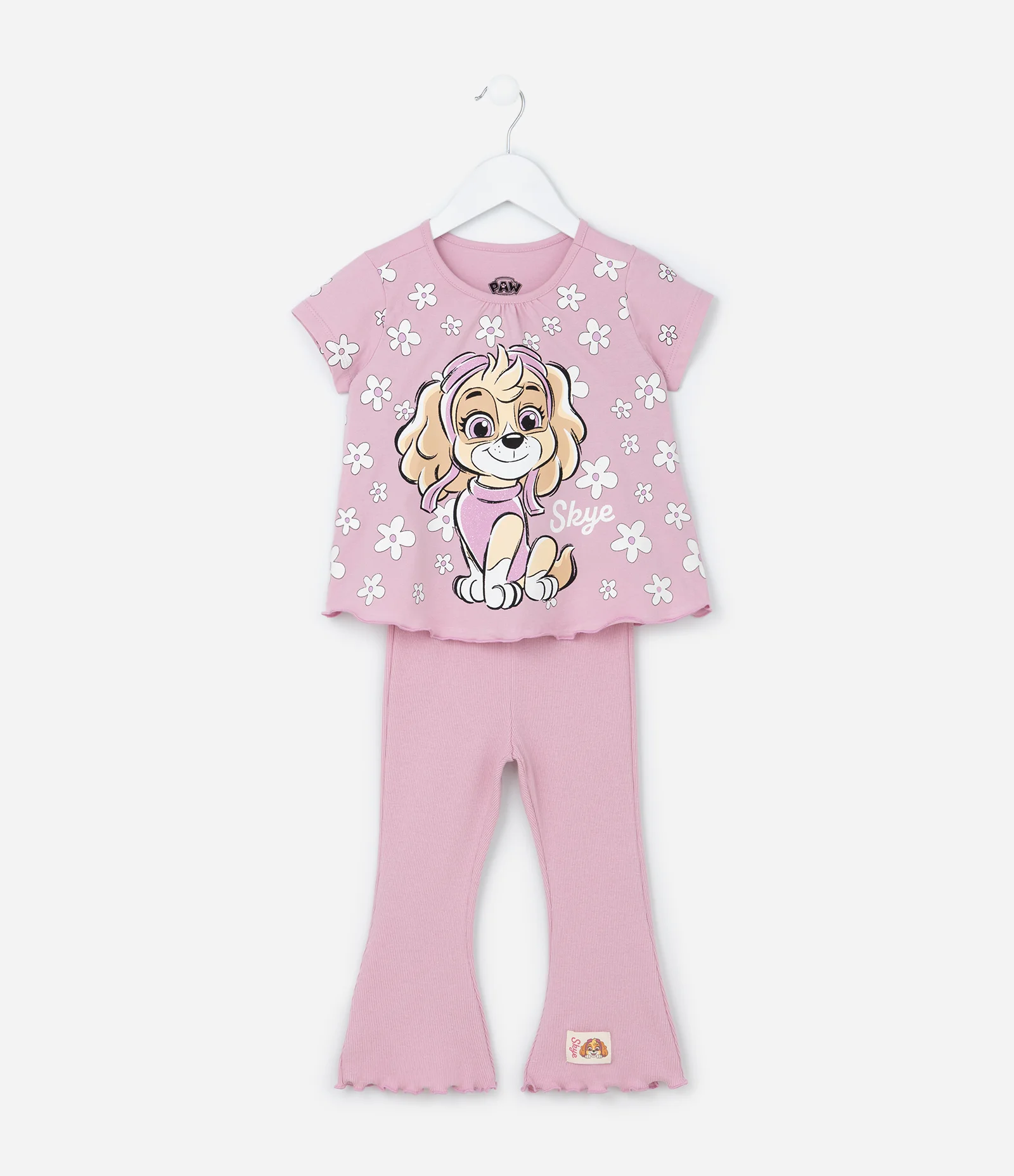 Conjunto Infantil com Estampa da Skye - Tam 1 a 6 Anos Rosa 1