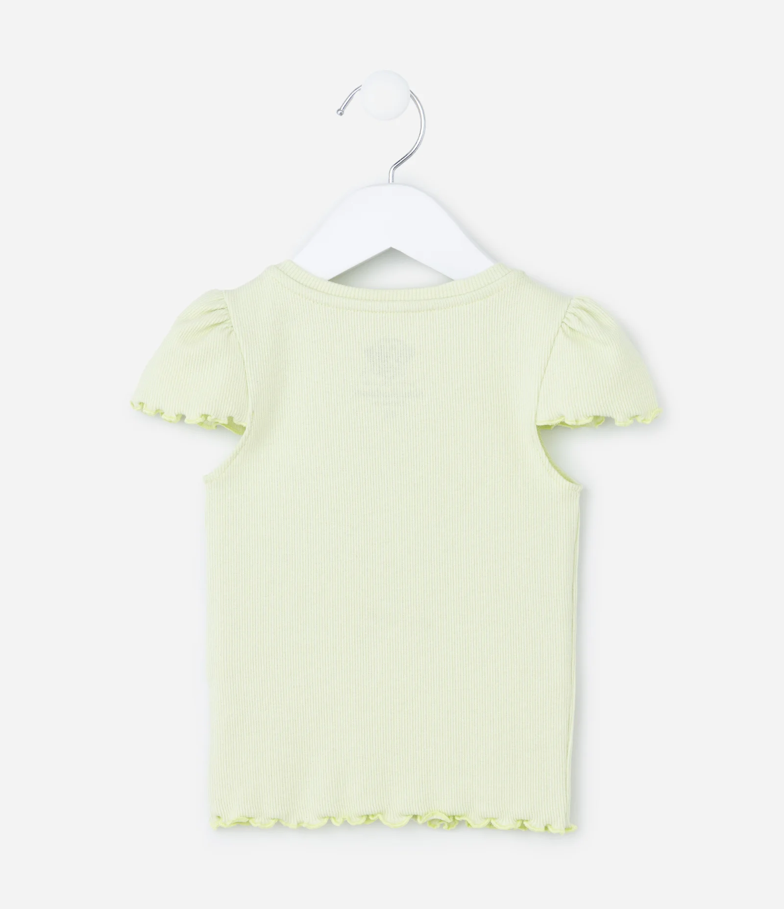 Blusa Canelada com Bolsinho e Bordado Skye - Tam 1 A 5 Anos Verde 2
