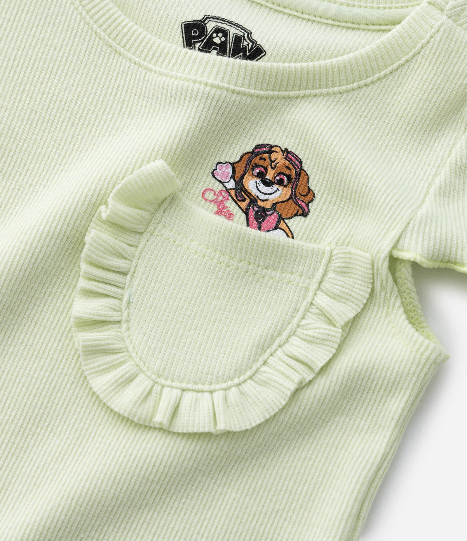 Blusa Canelada com Bolsinho e Bordado Skye - Tam 1 A 5 Anos Verde 6