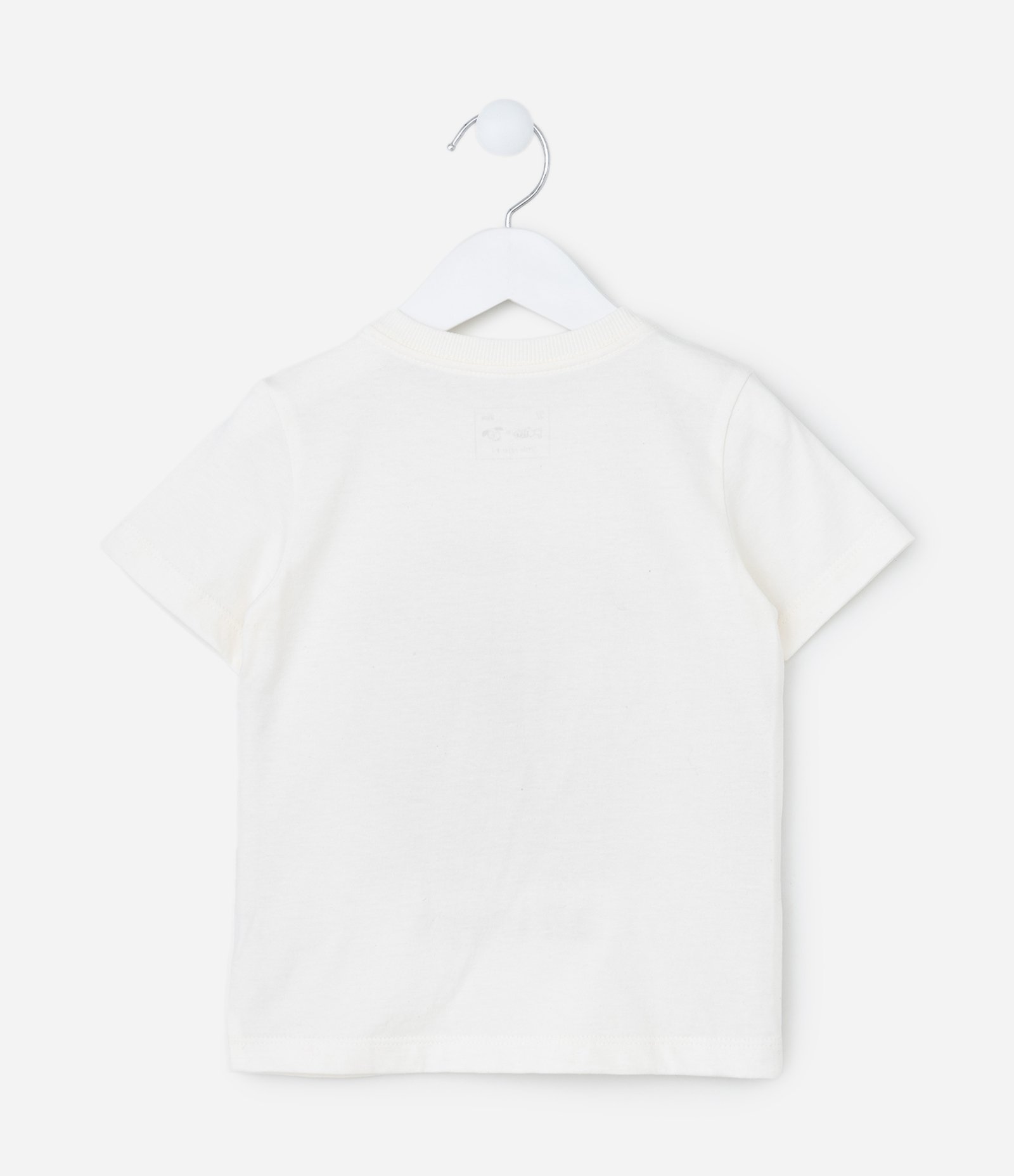 Camiseta Infantil com Estampa Capivara de Óculos - Tam 1 a 6 Anos Branco 2