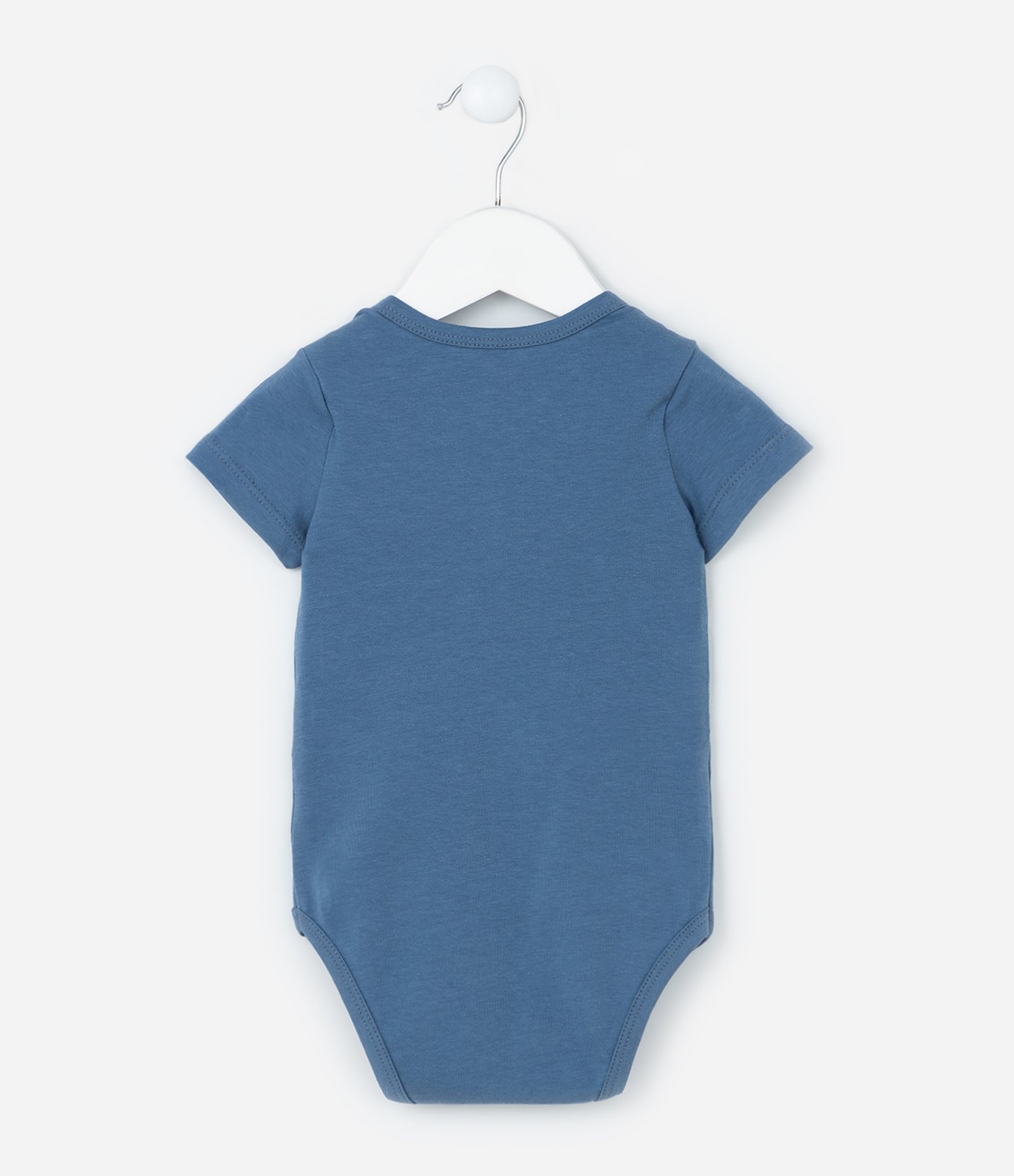 Body Infantil com Estampa Sol e Nuvem - Tam 0 a 18 meses Azul 3