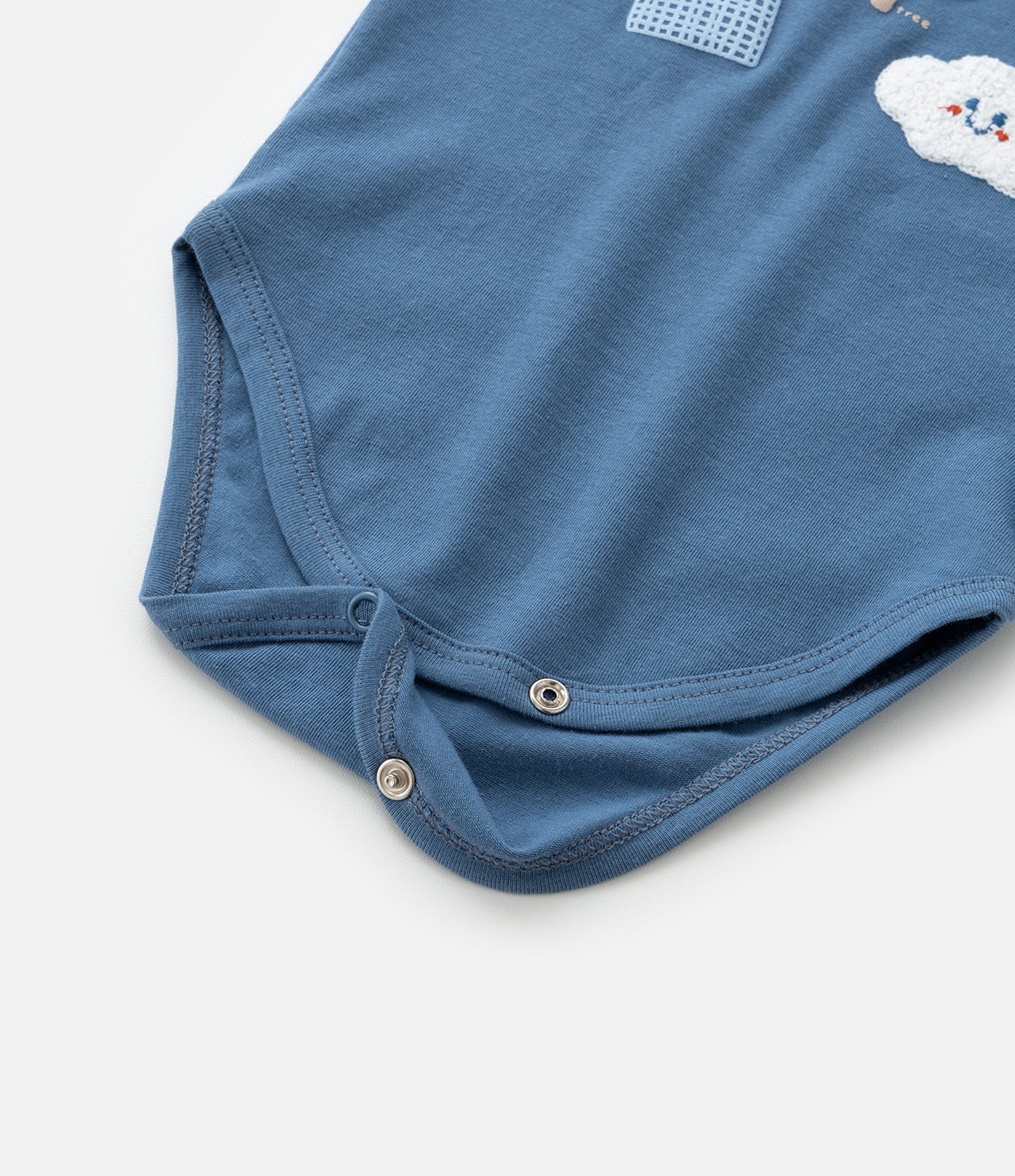 Body Infantil com Estampa Sol e Nuvem - Tam 0 a 18 meses Azul 6