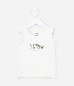 Regata Infantil em Ribana Hello Kitty - Tam 1 a 6 Anos