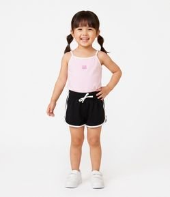 Short Runner Infantil com Detalhes Contrastantes - Tam 1 a 6 Anos
