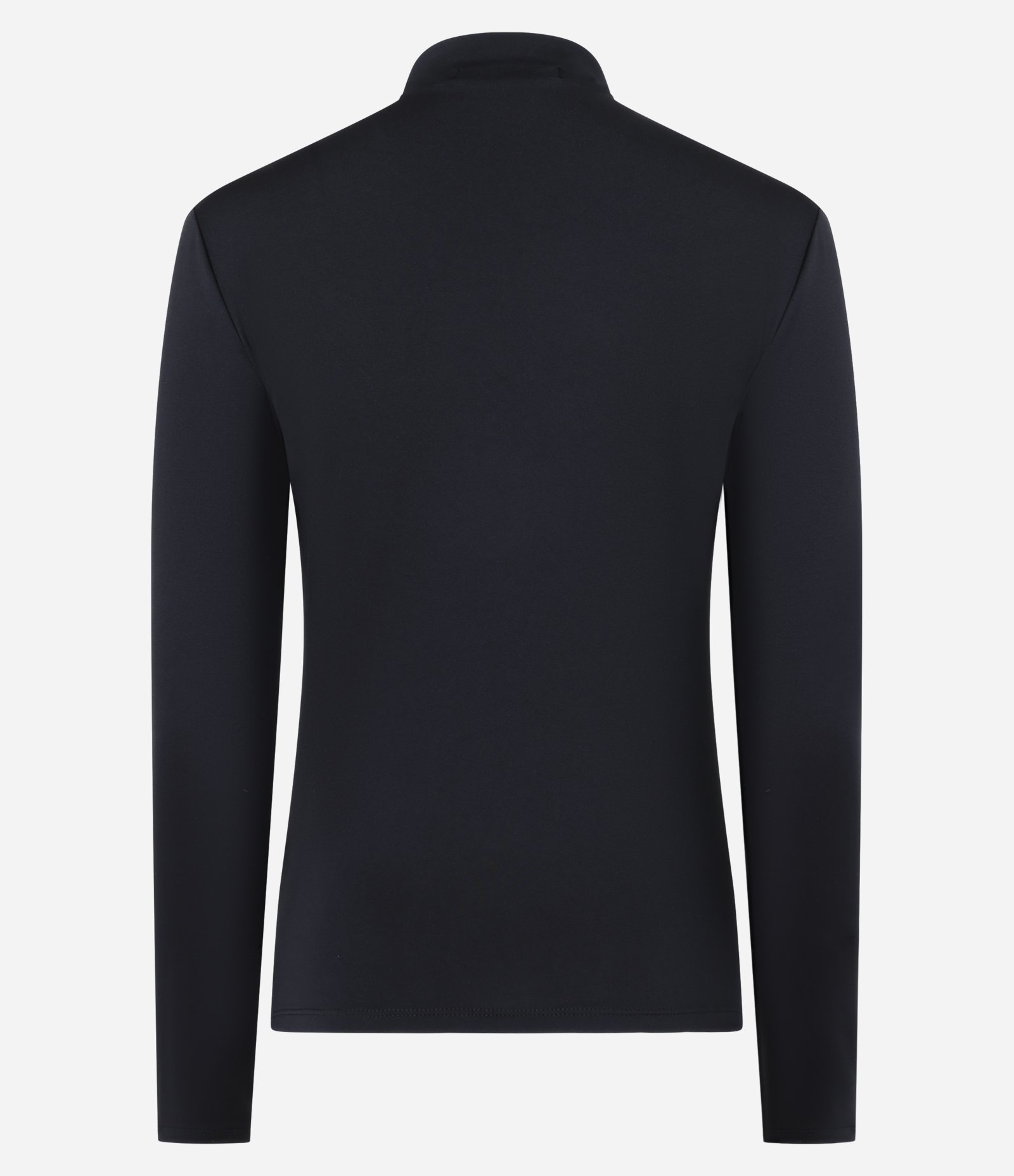 Blusa com Gola Alta e Franzidos Frontais Preto 6