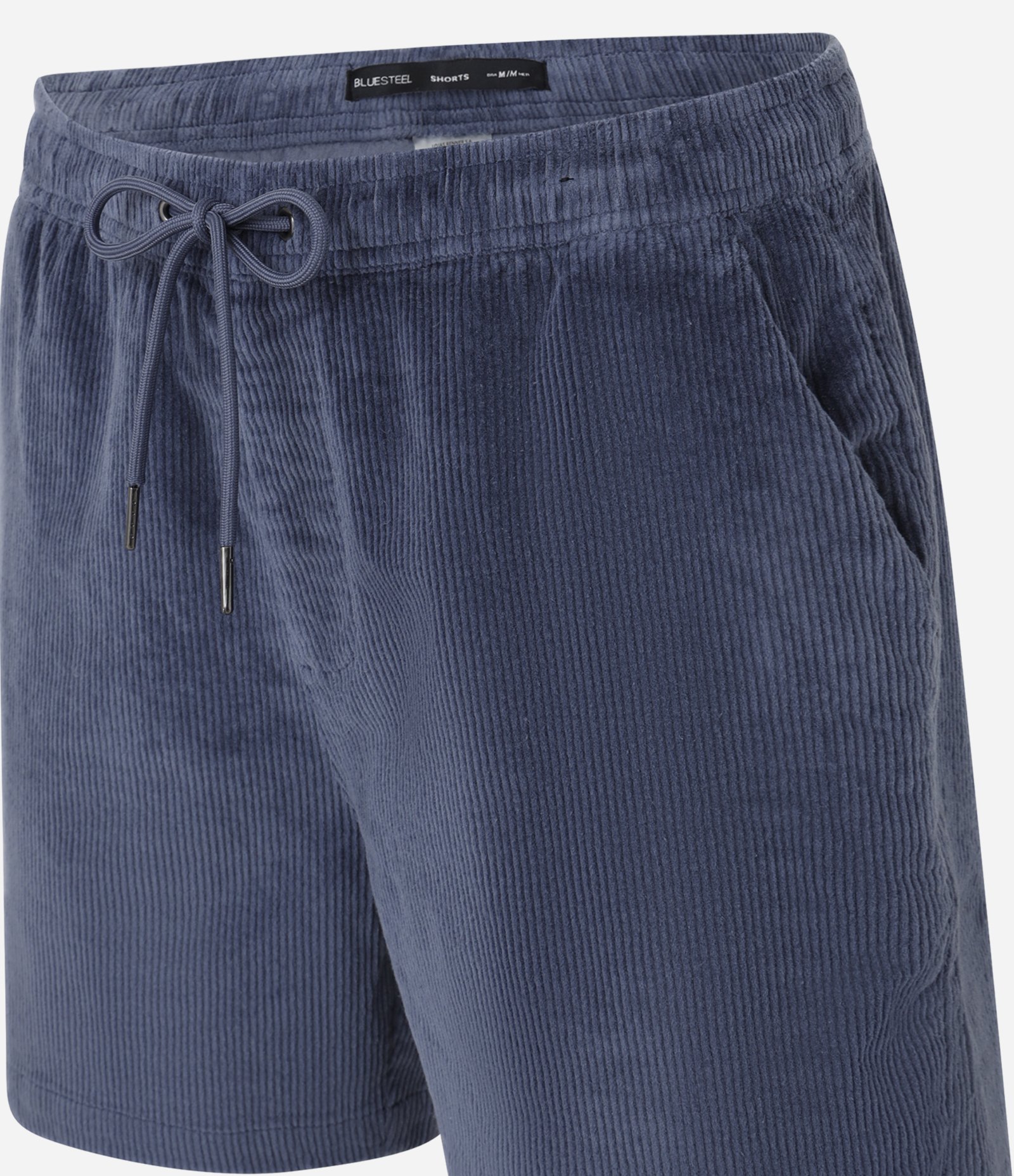 Bermuda Runner em Veludo Cotelê com Bolsos Cinza 6