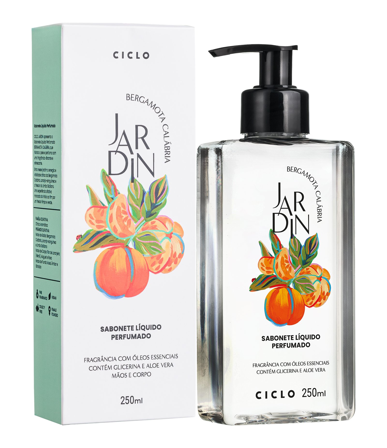 Sabonete Líquido Corporal Bergamota Calabria Jardin 250ml 1