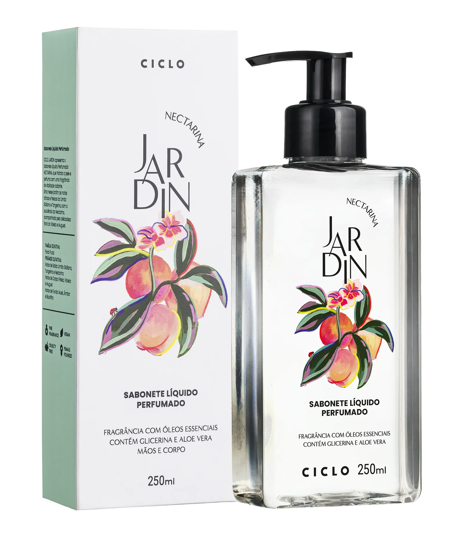 Sabonete Líquido Corporal Nectarina Jardin 250ml 1