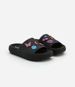 Chinelo Slide Infantil com Patch Diversos - Tam 27 a 34